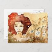 Carte Postale Portrait Abstrait 3 (Devant / Derrière)