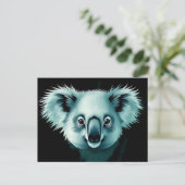 Carte Postale Portrait Abstrait Fluffy Koala (Debout devant)
