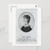 Carte Postale Portrait Anne Brontë (Devant / Derrière)
