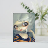 Carte postale "Portrait avec araignée" (Debout devant)