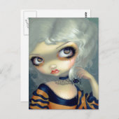 Carte postale "Portrait avec araignée" (Devant / Derrière)