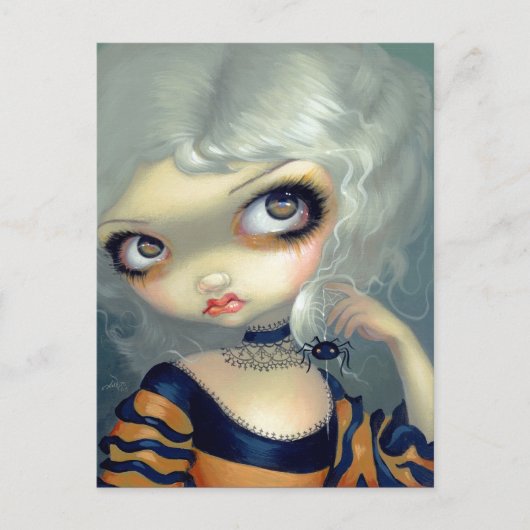 Carte postale "Portrait avec araignée" (Devant)