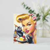 Carte Postale Portrait Belle broche vers le haut (Debout devant)