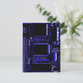 Carte postale portrait Circuit Blue (Debout devant)