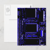 Carte postale portrait Circuit Blue (Devant / Derrière)