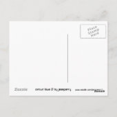 Carte postale portrait Circuit Blue (Dos)