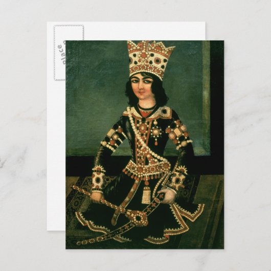 Carte Postale Portrait d'Abbas-Minza (Devant / Derrière)