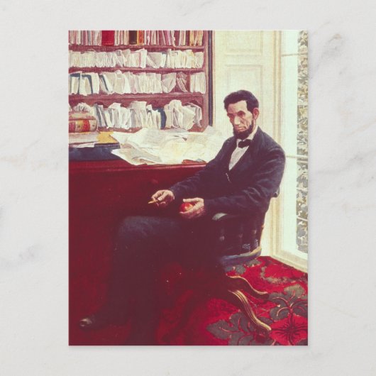 Carte Postale Portrait d'Abraham Lincoln (Devant)