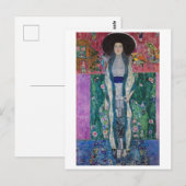 Carte Postale Portrait d'Adèle Bloch Bauer, Gustav Klimt (Devant / Derrière)
