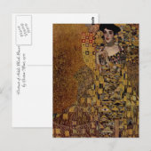 Carte Postale Portrait d'Adele Bloch-Bauer I (Devant / Derrière)