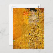 Carte Postale Portrait d'Adele Bloch-Bauer I de Gustav Klimt (Devant / Derrière)