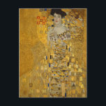 Carte Postale Portrait d'Adele Bloch-Bauer I par Gustav Klimt<br><div class="desc">Portrait d'Adele Bloch-Bauer I (1903-1907) par Gustav Klimt est un vintage portrait de l'époque victorienne Symbolisme d'art. Portrait d'Adele Bloch-Bauer I est aussi connu comme La Dame en Or ou la Femme en Or. Le portrait montre Adele Bloch-Bauer assis sur une chaise dorée devant un arrière - plan étoilé doré....</div>