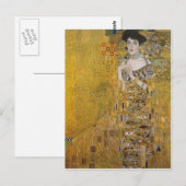 Carte Postale Portrait d'Adele Bloch-Bauer par Gustav Klimt (Devant / Derrière)