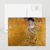 Carte Postale Portrait d'Adele Bloch-Bauer par Gustav Klimt 1907 (Devant / Derrière)