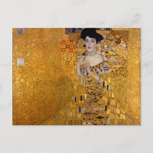 Carte Postale Portrait d'Adele Bloch-Bauer par Gustav Klimt 1907 (Devant)