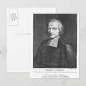 Carte Postale Portrait d'Adrien Baillet (Devant / Derrière)