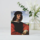 Carte Postale Portrait d'Agnolo Doni par Raphael Sanzio (Debout devant)