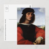 Carte Postale Portrait d'Agnolo Doni par Raphael Sanzio (Devant / Derrière)