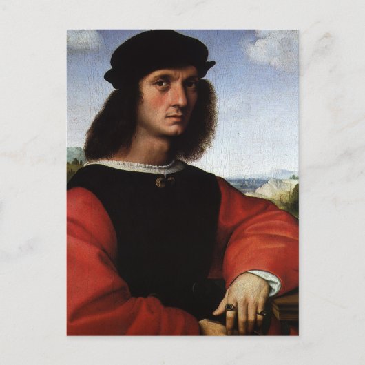 Carte Postale Portrait d'Agnolo Doni par Raphael Sanzio (Devant)