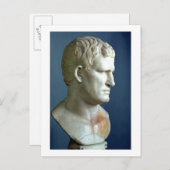 Carte Postale Portrait d'Agrippa (63-12 BC) (Devant / Derrière)