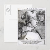 Carte Postale Portrait d'Albert, Cardinal Elector de Mayence (Devant / Derrière)