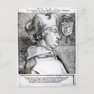 Carte Postale Portrait d'Albert, Cardinal Elector de Mayence