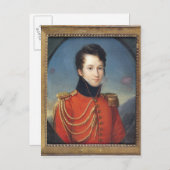 Carte Postale Portrait d'Alfred de Vigny (Devant / Derrière)