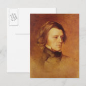 Carte Postale Portrait d'Alfred Lord Tennyson (Devant / Derrière)