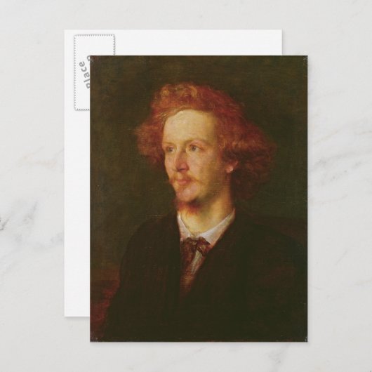 Carte Postale Portrait d'Algernon Charles Swinburne 1867 (Devant / Derrière)