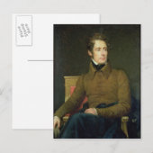Carte Postale Portrait d'Alphonse de Lamartine, 1831 (Devant / Derrière)