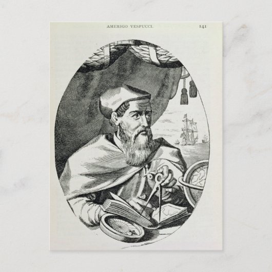 Carte Postale Portrait d'Amerigo Vespucci (Devant)