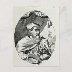 Carte Postale Portrait d'Amerigo Vespucci