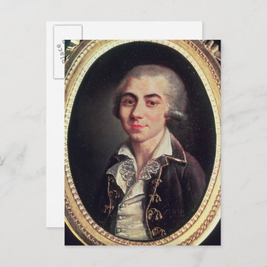 Carte Postale Portrait d'André Chenier (Devant / Derrière)