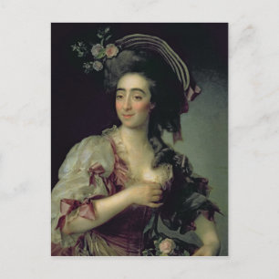 Carte Postale Portrait d'Anna Davia-Bernucci, 1782