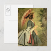Carte Postale Portrait d'Anna, fille de l'artiste, 1860 (Devant / Derrière)