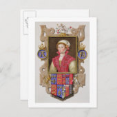 Carte Postale Portrait d'Anne Boleyn (1507-36) (Devant / Derrière)