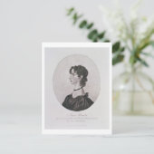 Carte Postale Portrait d'Anne Bronte (1820-49) tiré d'un dessin (Debout devant)