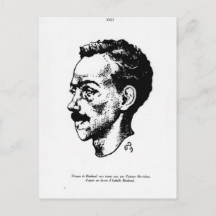 Carte Postale Portrait d'Arthur Rimbaud