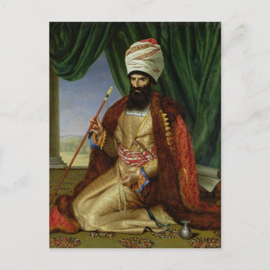 Carte Postale Portrait d'Asker-Khan, ambassadeur de Perse (Devant)
