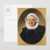 Carte Postale Portrait de Aechje Claesdar, 1634 (Devant / Derrière)