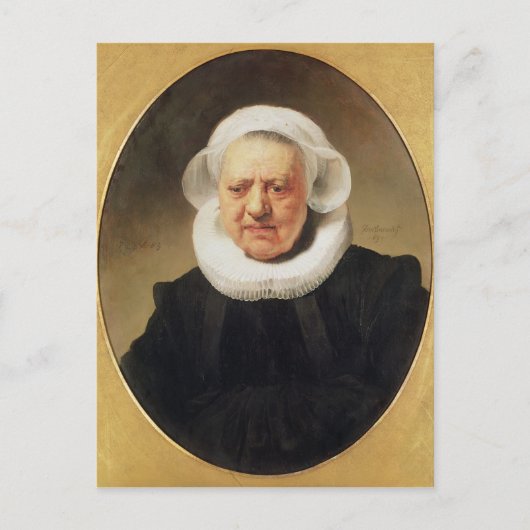 Carte Postale Portrait de Aechje Claesdar, 1634 (Devant)