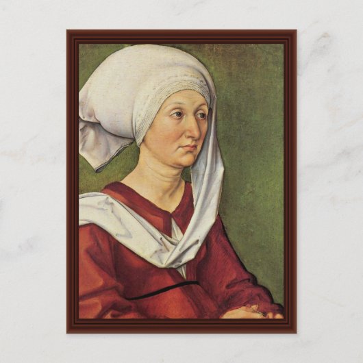 Carte Postale Portrait de Barbara Dürer née Holper (Devant)