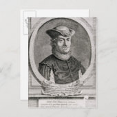 Carte Postale Portrait de Baruch ou Benedict Spinoza (Devant / Derrière)
