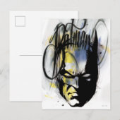 Carte Postale Portrait de Batman Airbrush (Devant / Derrière)