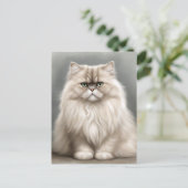Carte Postale Portrait de beauté du chat perse (Debout devant)