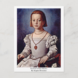 Carte Postale Portrait De Bia Medici Par Angelo Bronzino