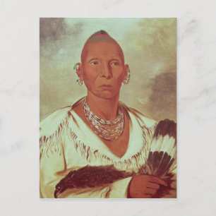 Carte Postale Portrait de Black Hawk, chef indien