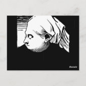 Carte Postale Portrait de bois de la reine Victoria (Dos)