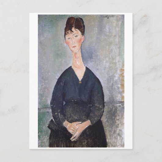 Carte Postale Portrait de Cafe Singer, Modigliani (Devant)