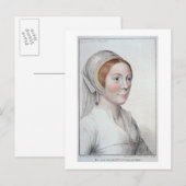 Carte Postale Portrait de Catherine Howard (1520-42) gravé par (Devant / Derrière)